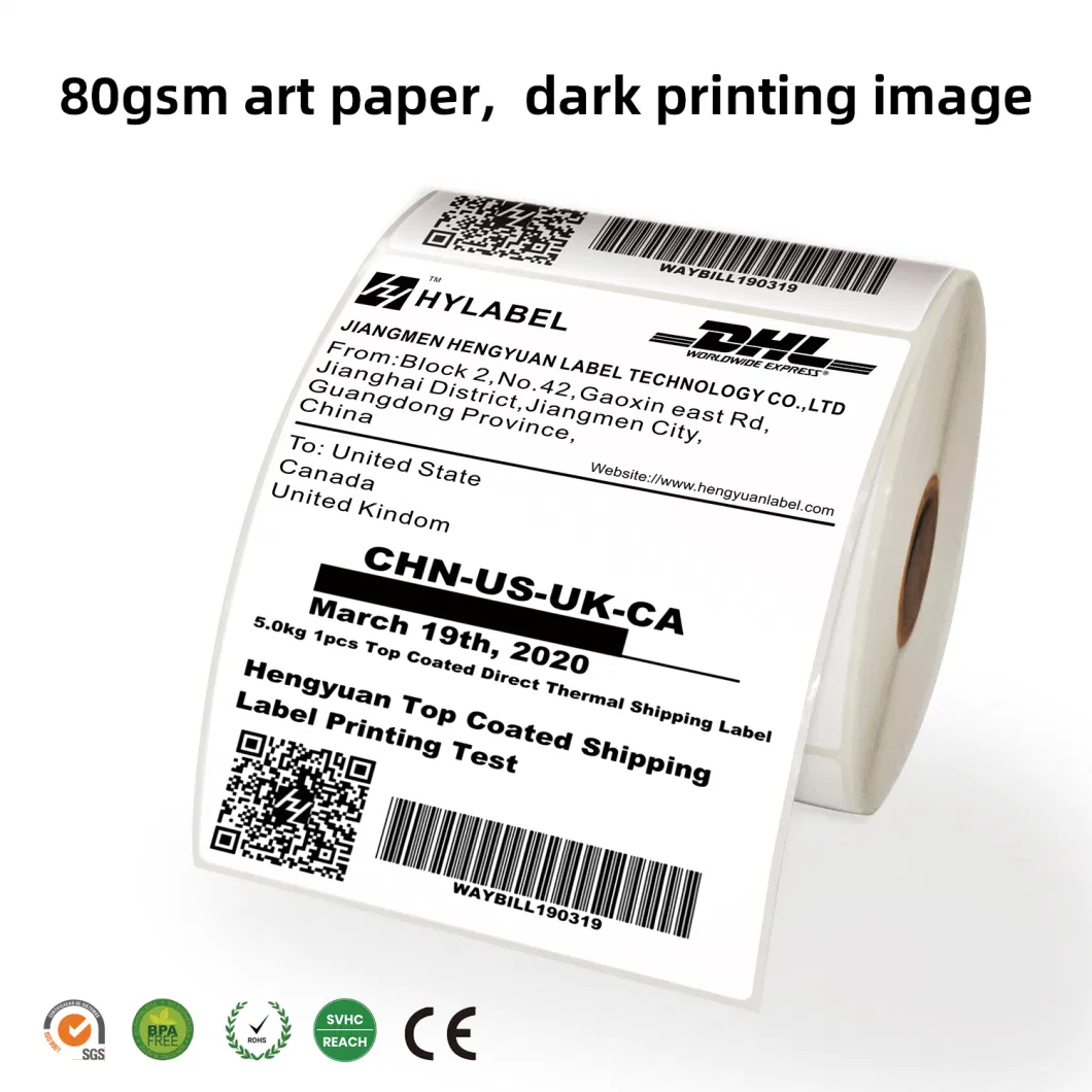 A6 100*150*500PCS Thermal Label Waterproof Thermal Waybill Shipping Sticker Label Paper