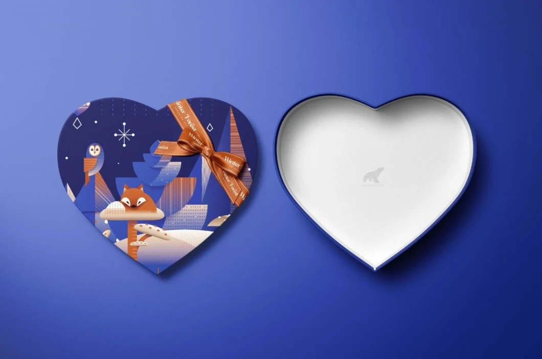 Custom Heart-Shaped Gift Chocolate Packaging Box