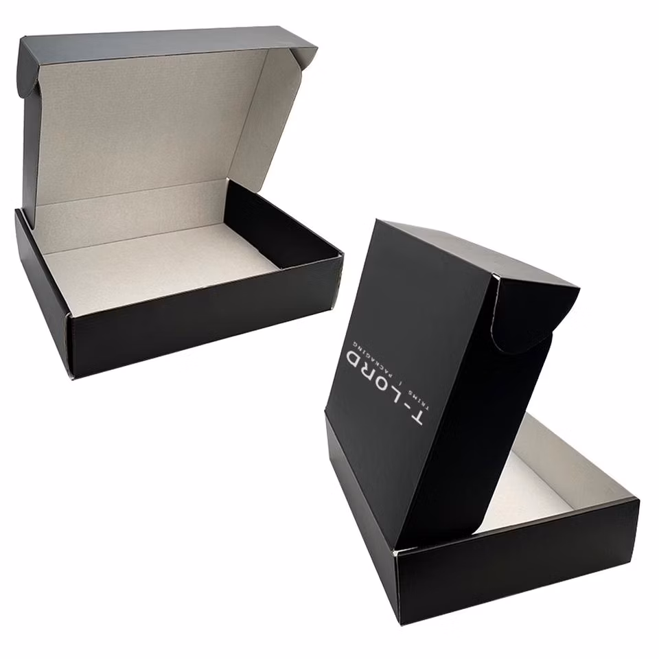 Eco Personalized Plant Luxury Shipping Boxes Small Large Folding Airplane Box Black Mailer Packaging Boxes for Small Business