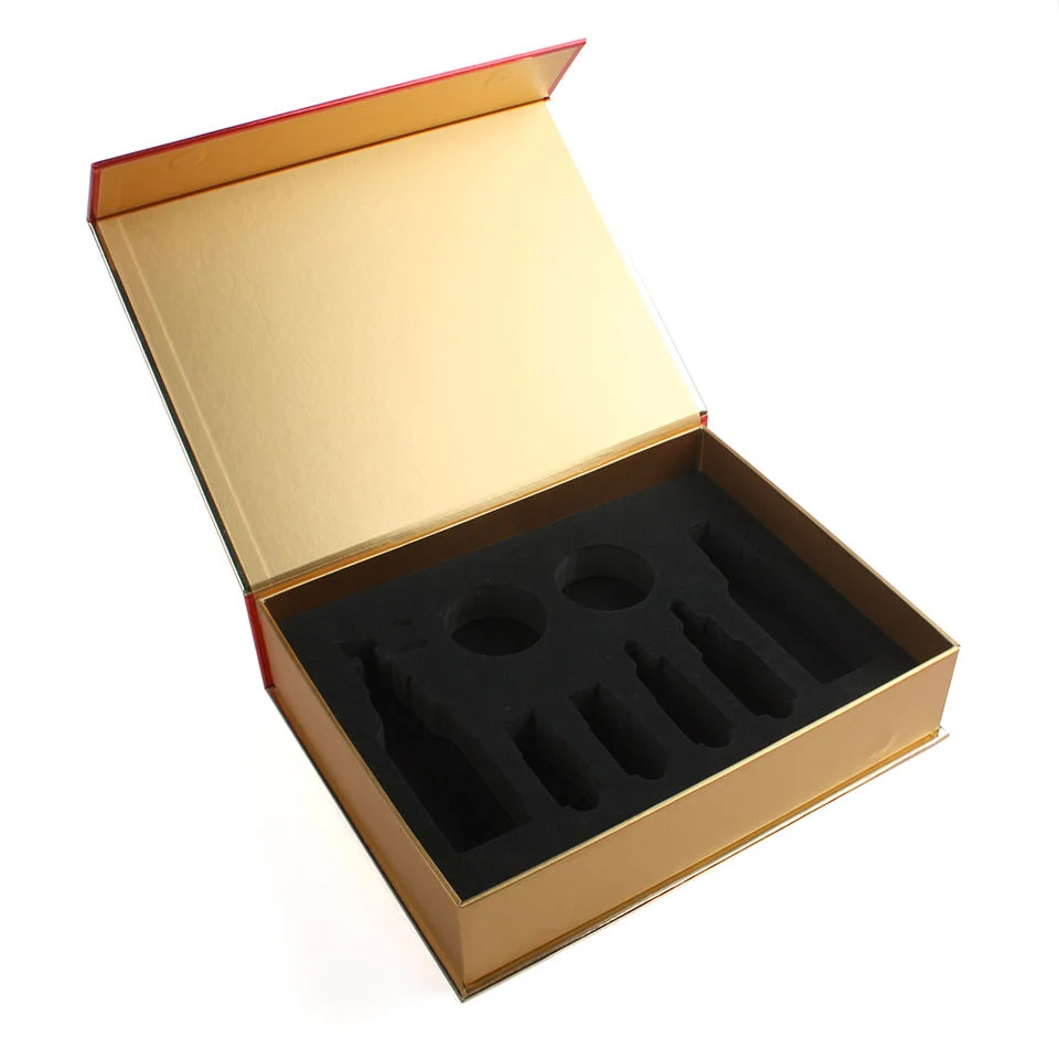 Factory Custom Cardboard Book Type Gift Box Packaging Tea Magnet Lid Box