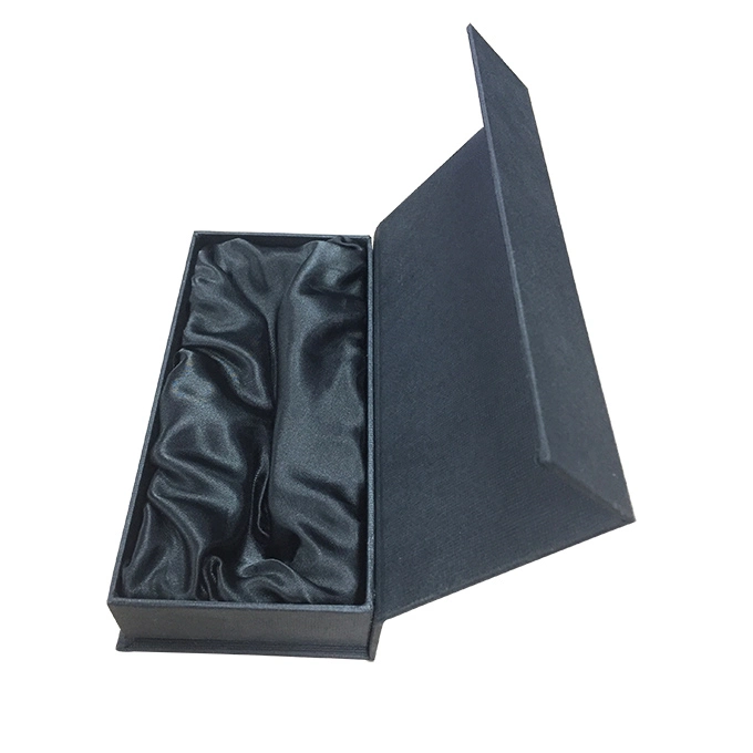 Luxury Matte Black Gifts Package Custom Printed Flip Top Cardboard Box with Magnetic Lid