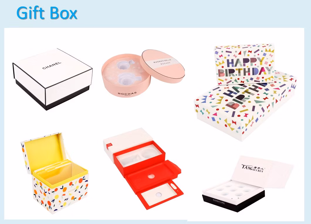 Custom Cardboard Collapsible Flip Top Gift Box with Magnetic Closure