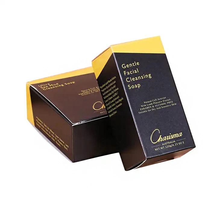 Custom Black with Lid and Foam Insert Cosmetic Magnetic Gift Box