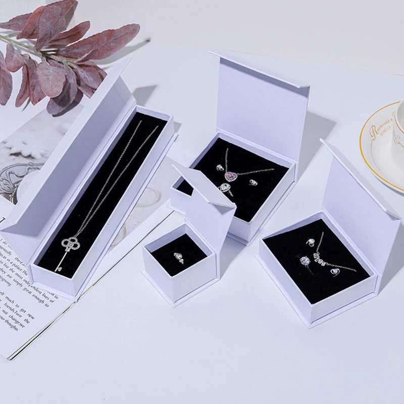 Jewelry Zipper Box Luxurious Boxes Jewelry Zipper Travel Case Simple PU Leather Earrings Jewellery Storage