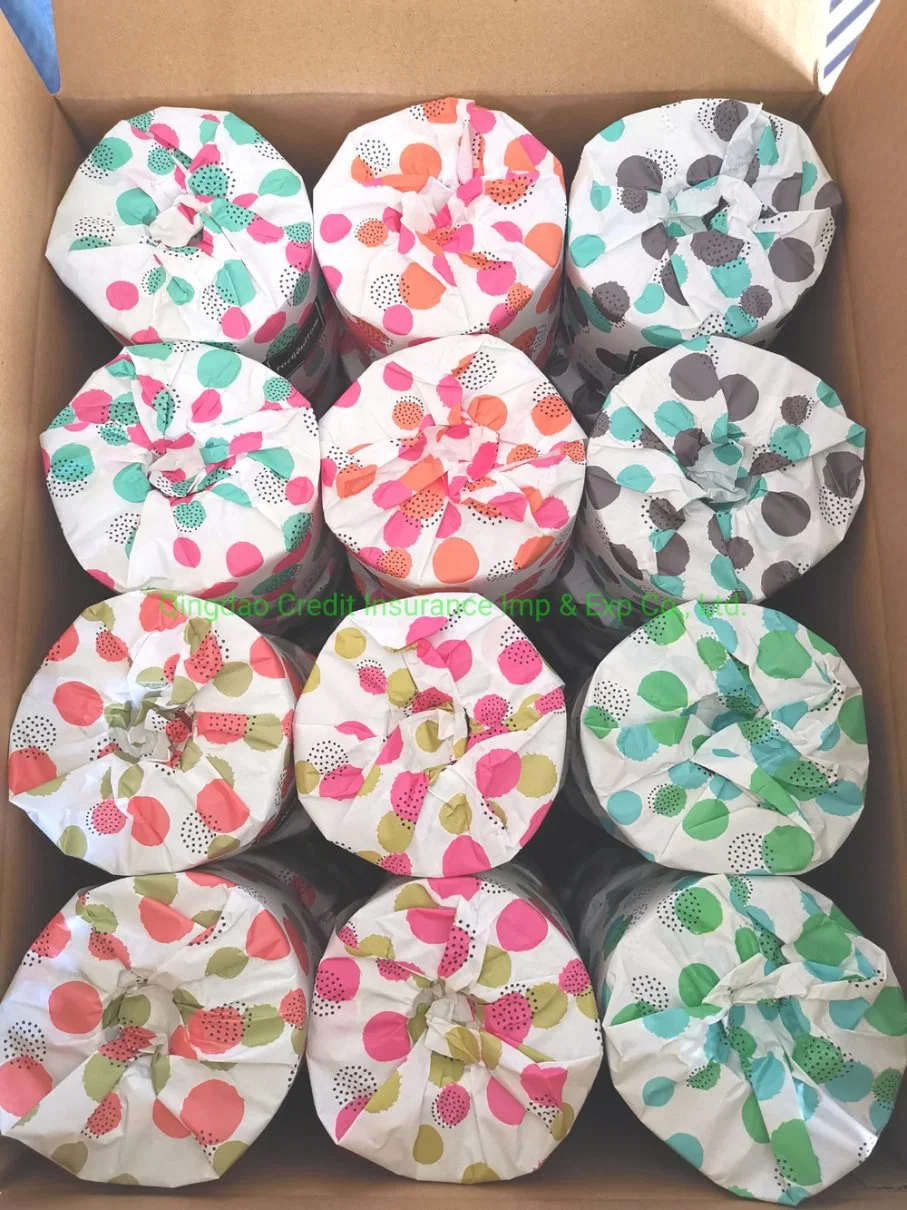 Unbleached Ecological Bamboo Toilet Paper Custom Logo