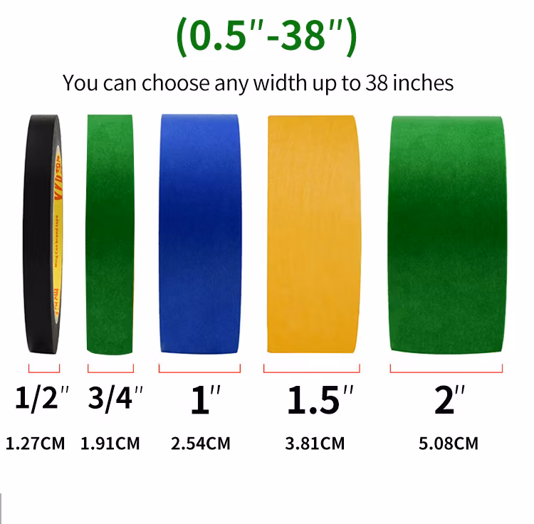 Manufacturers Wholesale Price Strong Rubber Glue High Quality Self Custom Decorative Painters Masking Paper Tape