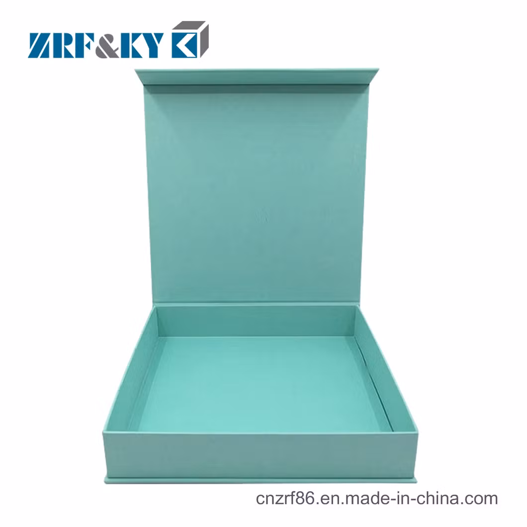 Custom Book Style Green Special Paper Material Made Magnetic Closure Rigid Cardboard Paper Storage Gift Packaging Box