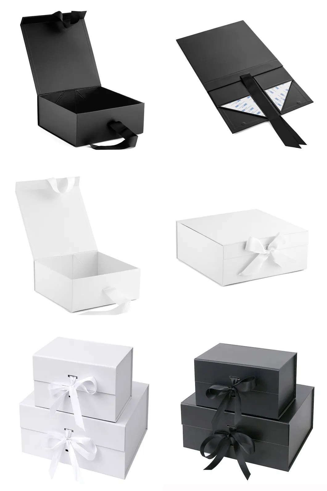Custom Logo Printed Luxury Magnetic Cardboard Packaging Box Folding Cup Set Wine Bottle Paper Gift Box