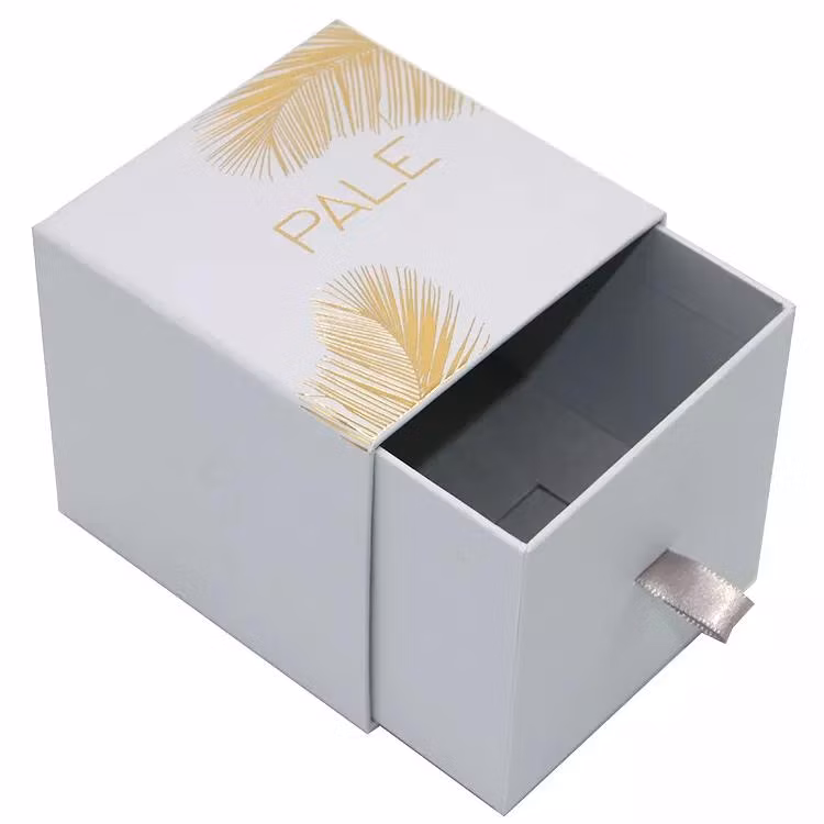 Personalized Custom Hard Cardboard Jewelry Packaging Gift Box Drawer Box