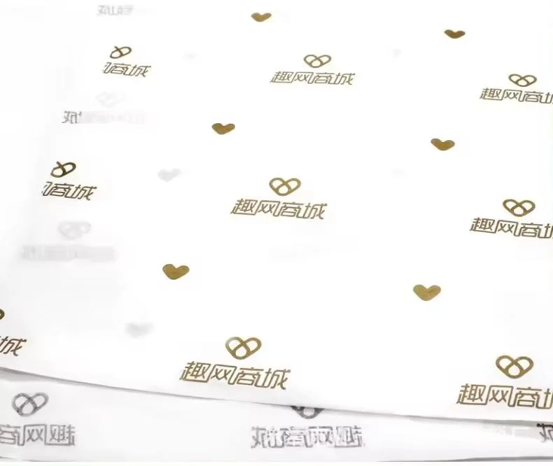 Custom Design Logo Printing Gift Wrapping Tissue Paper Colorful Clothing Packaging Tissue Paper