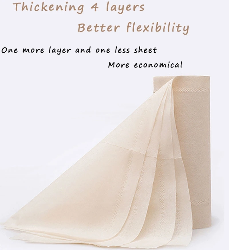 2023 New Bamboo Pulp Bamboo Toilet Roll Tissue Ecological Paper
