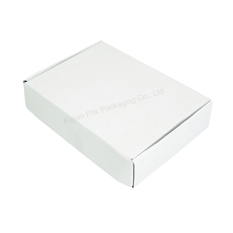 Exquisite Pure White Simple Logo Printing Small Shipping Boxes for Packaging