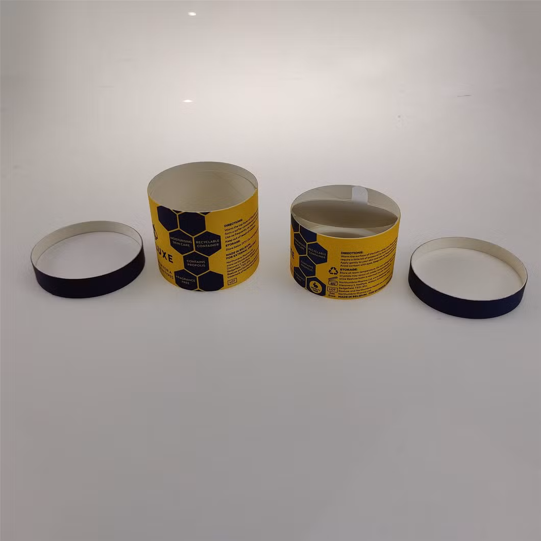 Custom Cardboard Cmyk Lid and Base Gift Case Cylindrical Box