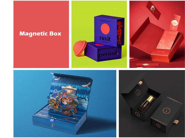 Custom Clamshell Beauty Makeup Set Instrument Set Box Gift Box Hot Stamping Magnet Box Wine Glass Packaging Box