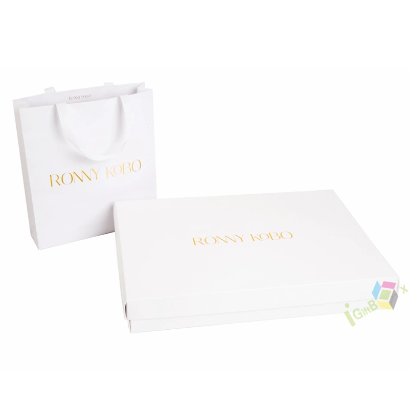 Custom Logo Rigid Cardboard Lid and Base Packaging Gift Paper Box