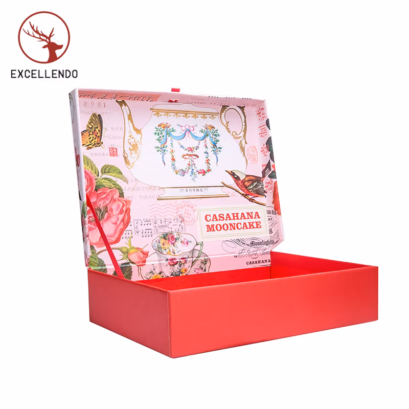 Customised Printing Book Style Gift Box with Button Clousure for Gifts/Perfumes/Cosmetic