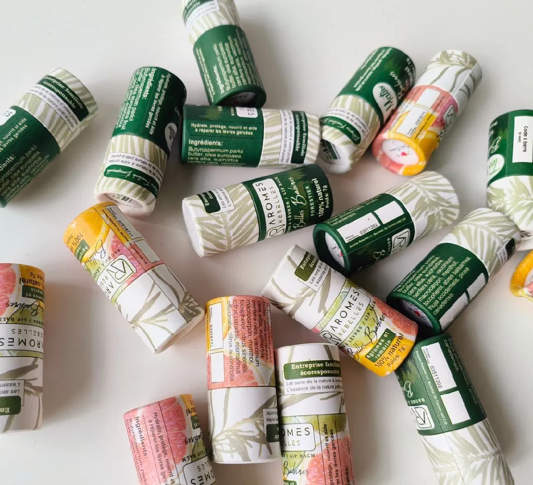 Custom Recycled Cylinder Eco Friendly Lip Balm Tube for Incense Stick Packaging