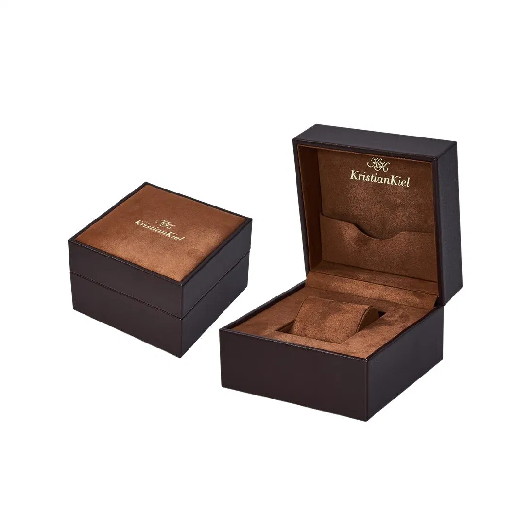 Exquisite Luxury Personalized Wooden Packaging Display Single Watch Storage Box Logo Printing