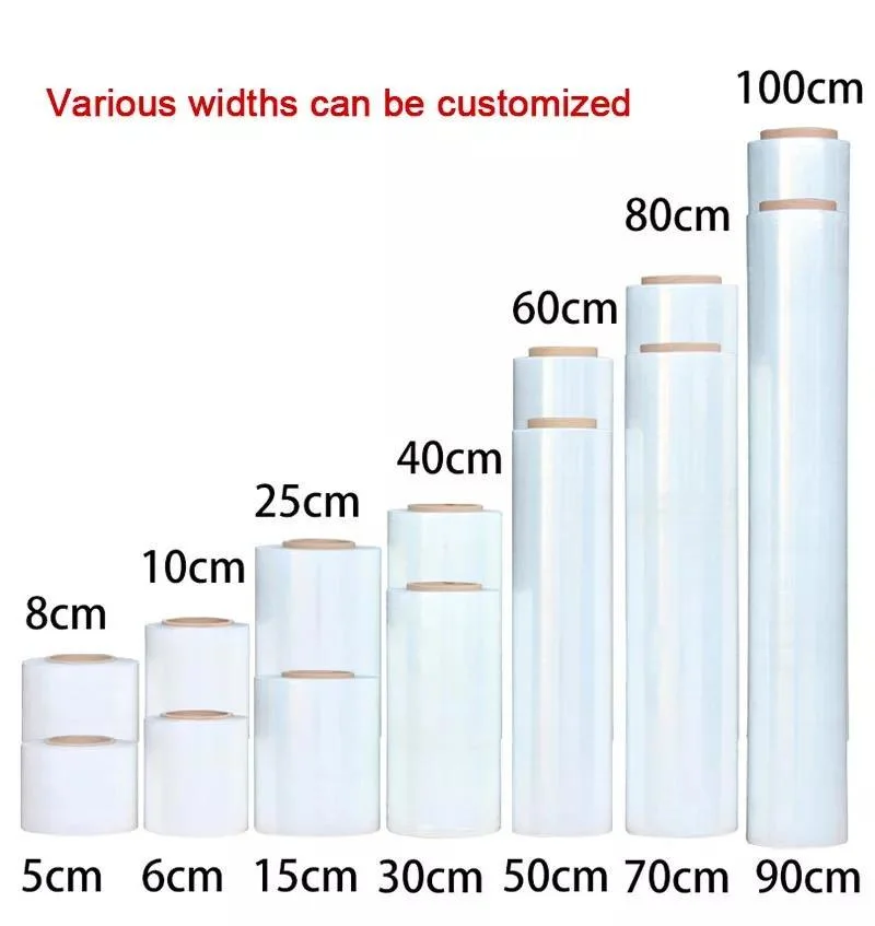 Transparent Packaging Flexible LLDPE Shipping Clear Wrap Hand Stretch Film