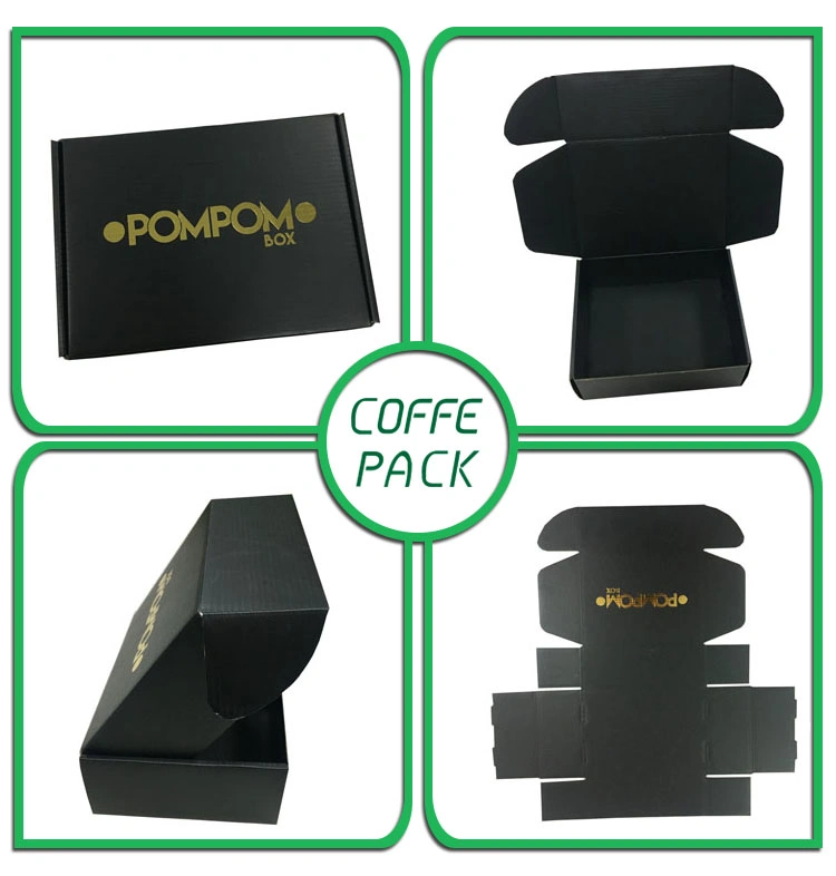 Folding Black Matte Silver Logo Cardboard Box