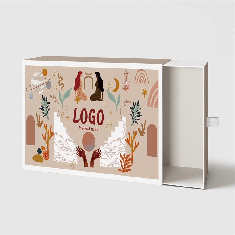 Accept Custom Order Design Printing Pattern Logo Different Size Jewelry Watch Bracelet Storage Drawer Paper Box Recyclable Paperboard Gift Belt Box