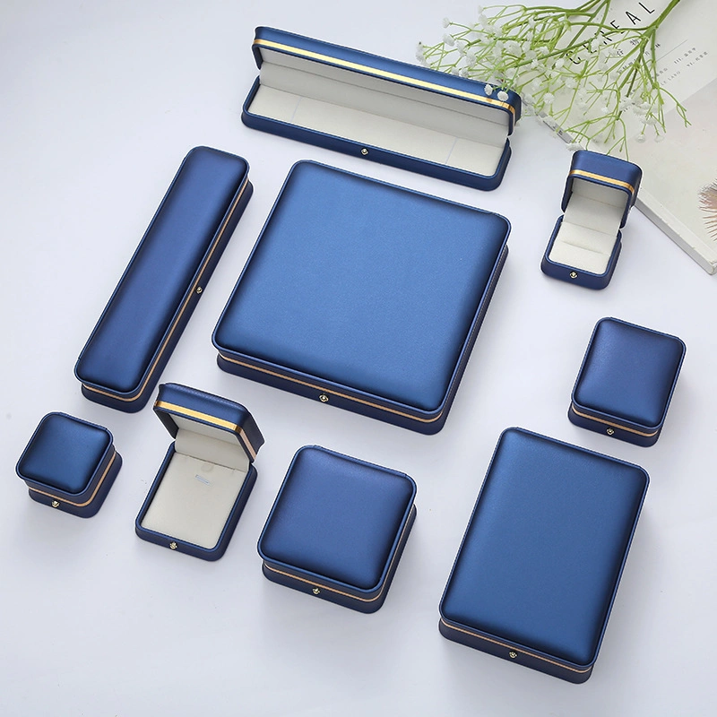 Jewelry Zipper Box Luxurious Boxes Jewelry Zipper Travel Case Simple PU Leather Earrings Jewellery Storage