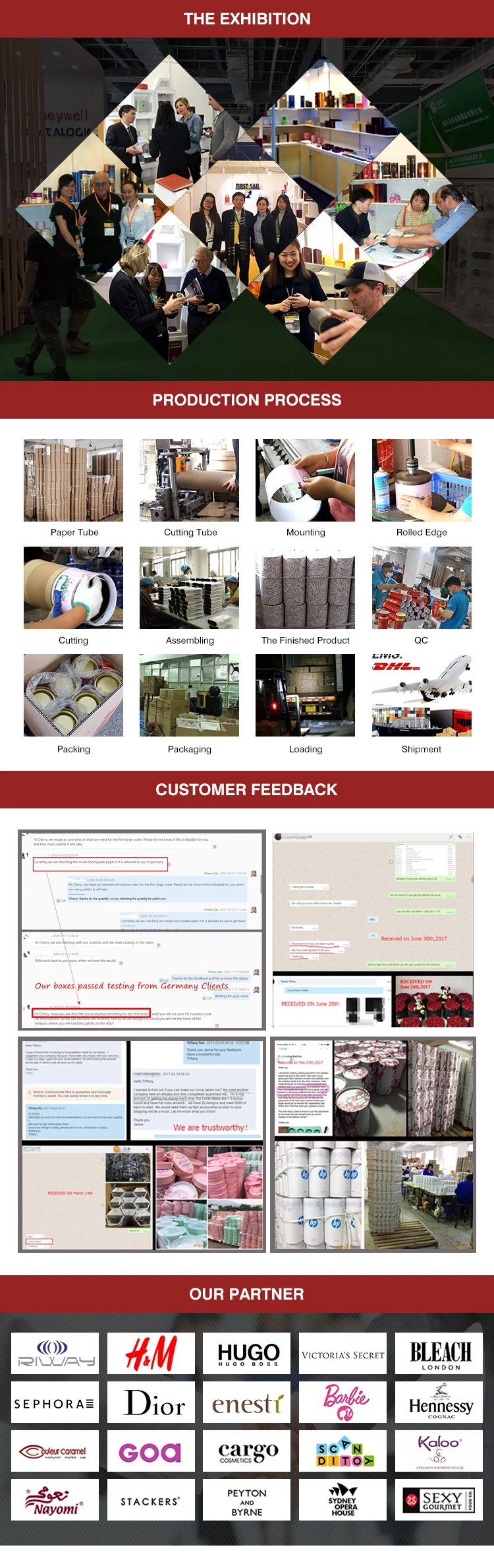 Firstsail Factory Custom Paper Tube Oval Triangle Square Special Shaped Gift Cylinder Wine Packaging Box Lip Balm