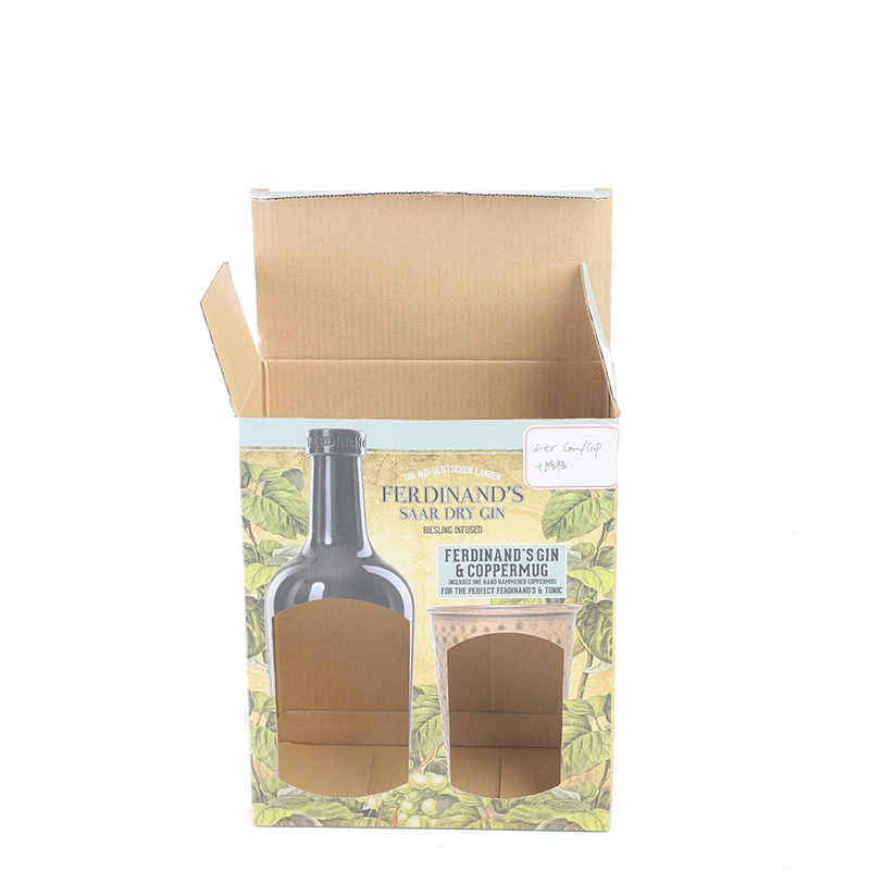 China Factory Price Recycled 2 Bottles Wine Box Packing Box