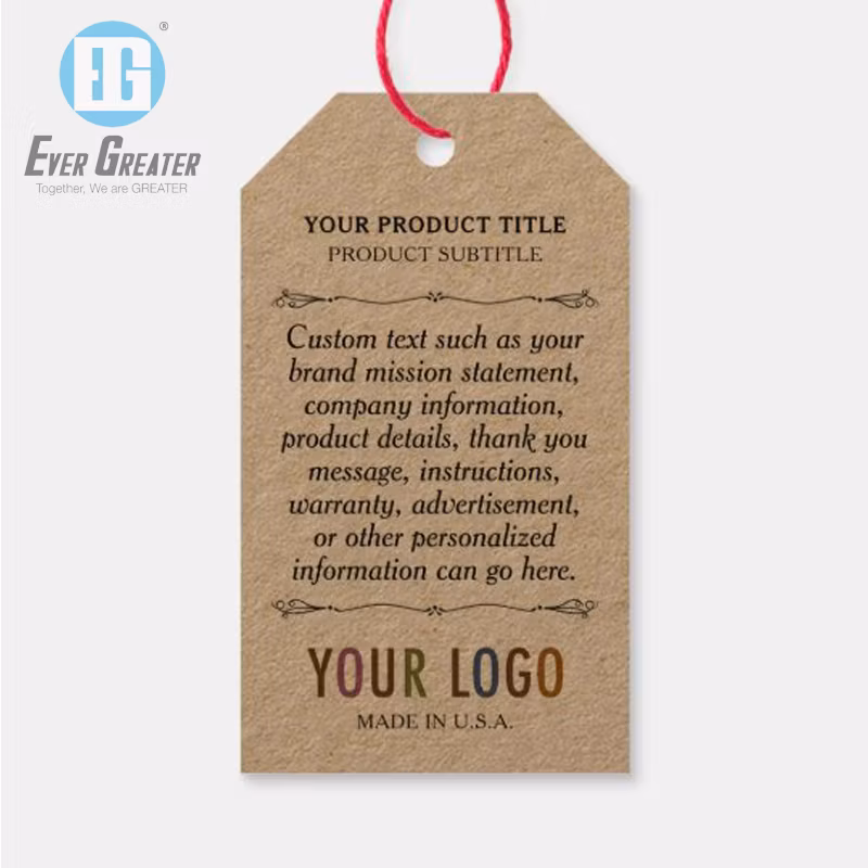 Custom Clear Round Stickers, Kraft Paper Tag