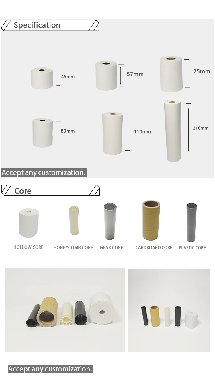 Label Blank Thermal Paper Roll Compatible Direct Thermal Print Sticker Labels Paper Stickers Printing