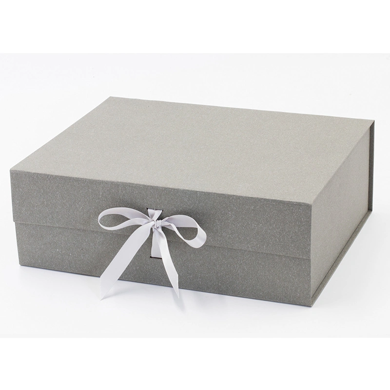 Custom Luxury Valentine′ S Day Packaging Foldable Magnetic Closure Gift Box with Lid and Ribbon