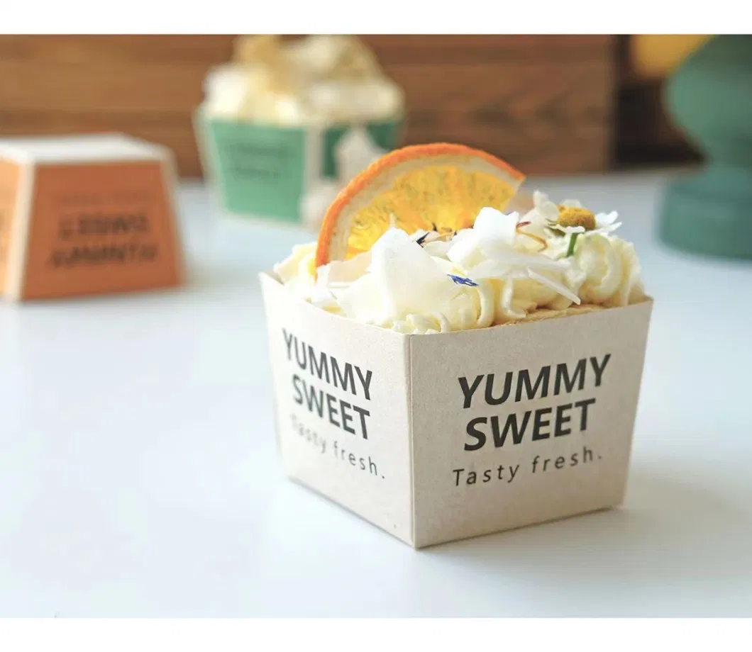 Creative Cake Paper Cup Wedding Dessert Table Square Cake Box
