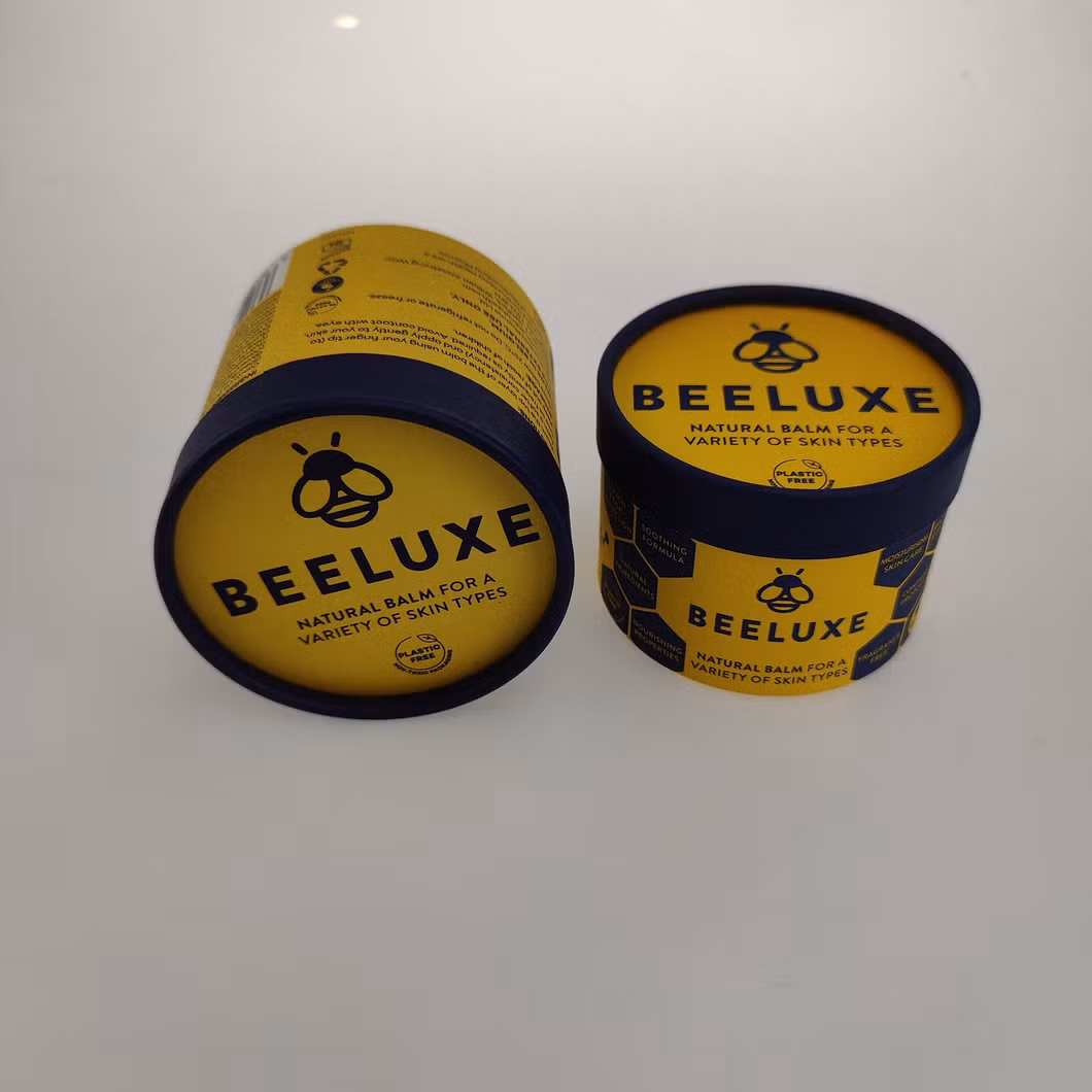 Custom Cardboard Cmyk Lid and Base Gift Case Cylindrical Box