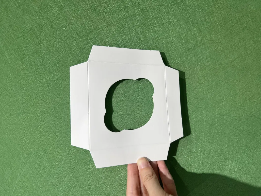 White Baking Box, Window Cake Box for One Cup