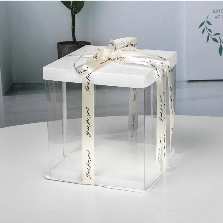 Customizable Cake Boxes Cake Box Plastic Mini Cake Boxes Bulk Pet PVC Transparent Boxes