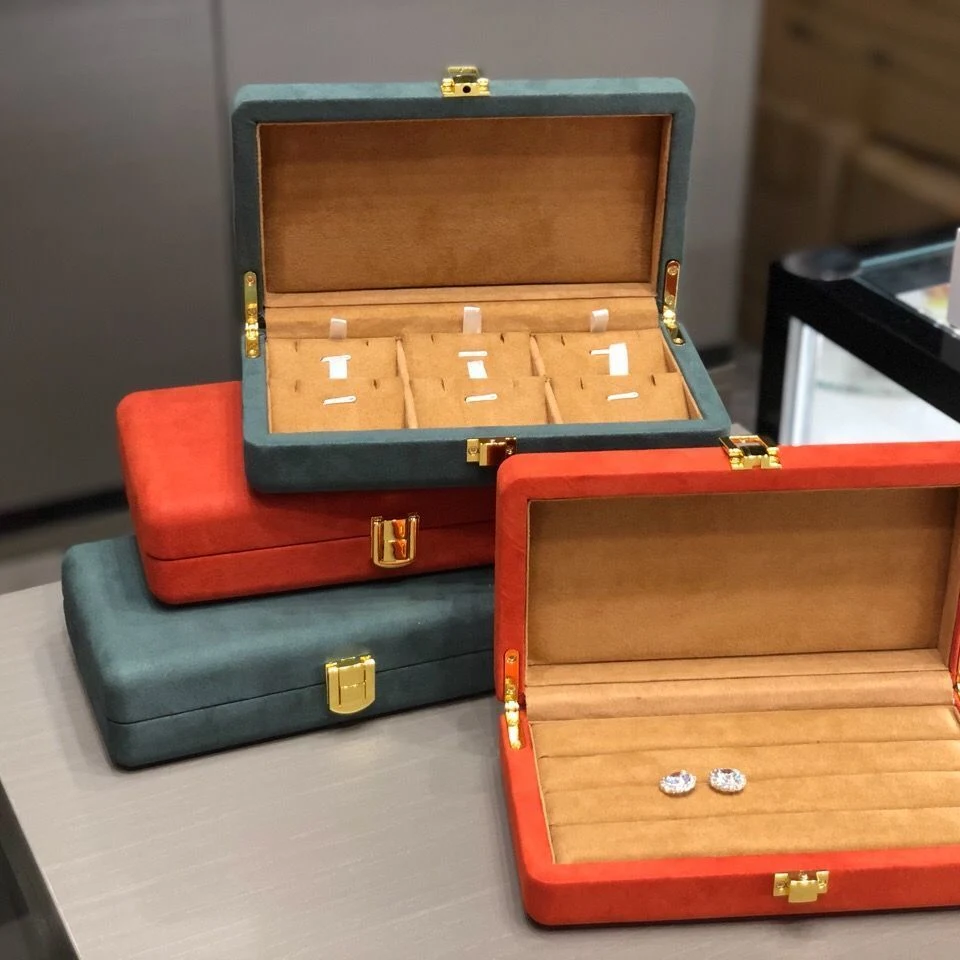 Good Price Custom Logo PU Leather Joyero Travel Jewelry Box Organizer Personalized Gift Case Jewellery Boxes