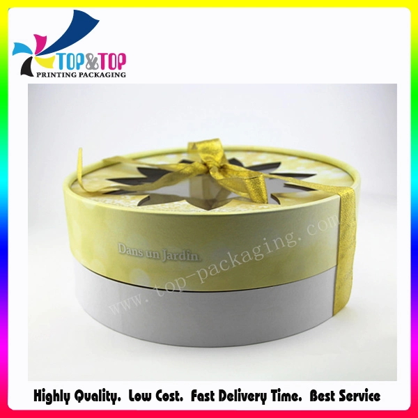 Wholesale Special Fancy Paper Cylinder Gift Round Box with Lid Ridid Flower Packaging Box
