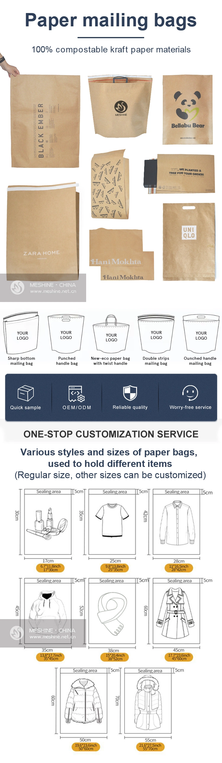 A5 Rigid Custom Printed Flat Mailer Self Seal Clothing Packaging Shipping Mailing Bags Expandable Kraft Paper Cardboard Envelope