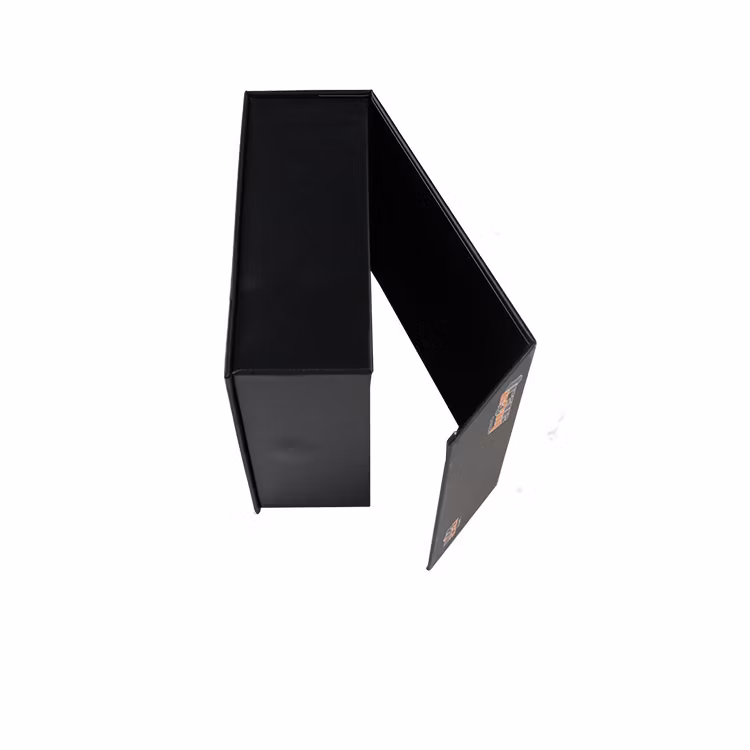 Black Rigid Paper Book Style Promoption Folding Gift Magnetic Packaging Box Wholesale
