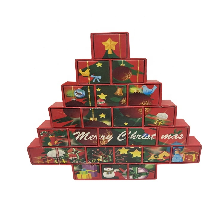 Hot Sale New Designed Christmas Advent Calendar Self Filling Packaging Gift Box Foldable Cardboard Jewelry Clothes Folding Magnetic Paper Box