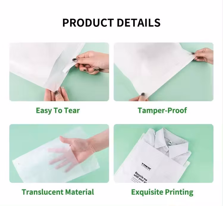Eco Friendly Poly Bags Alternatives Custom Logo Glassine Tissue Paper Bag for Garment Packaging