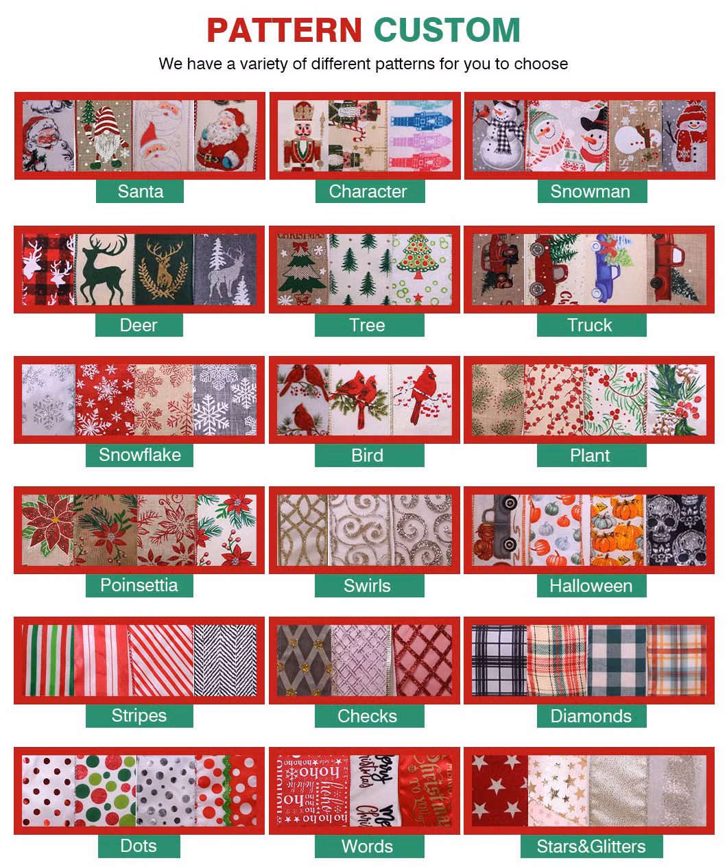 Manufacturer Wholesale Christmas Ribbon DIY Gift Packaging Wire Edge Grid Decorative Ribbon