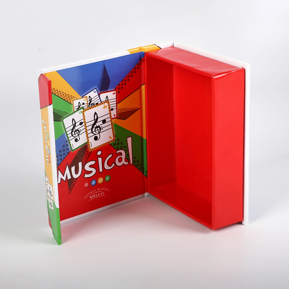 Luxury Custom Logo Book Shape Premium Rigid Magnetic Closure Paper Gift Box