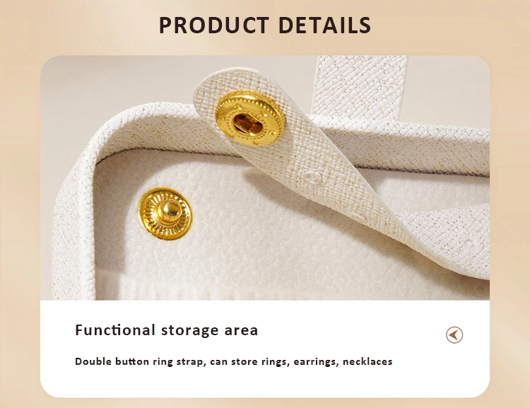 Wholesale High Quality Small Custom PU Leather Mini Travel Portable Jewellery Organizer Earrings Lipstick Rings Storage Boxes