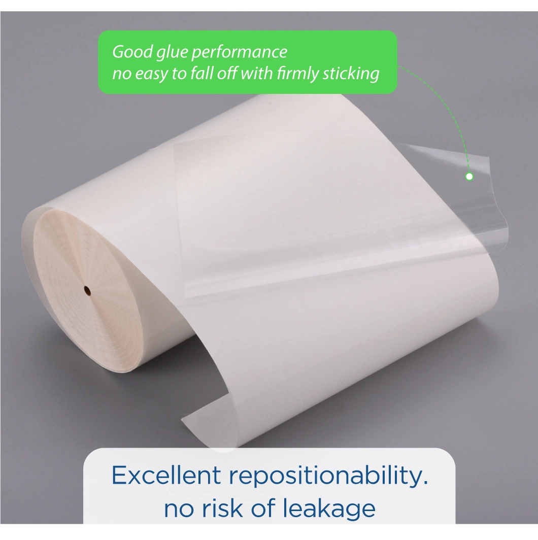 Manufacture Rightint Waterproof Carton OEM Shanghai Films self-adhesive labels blank label jumbo roll