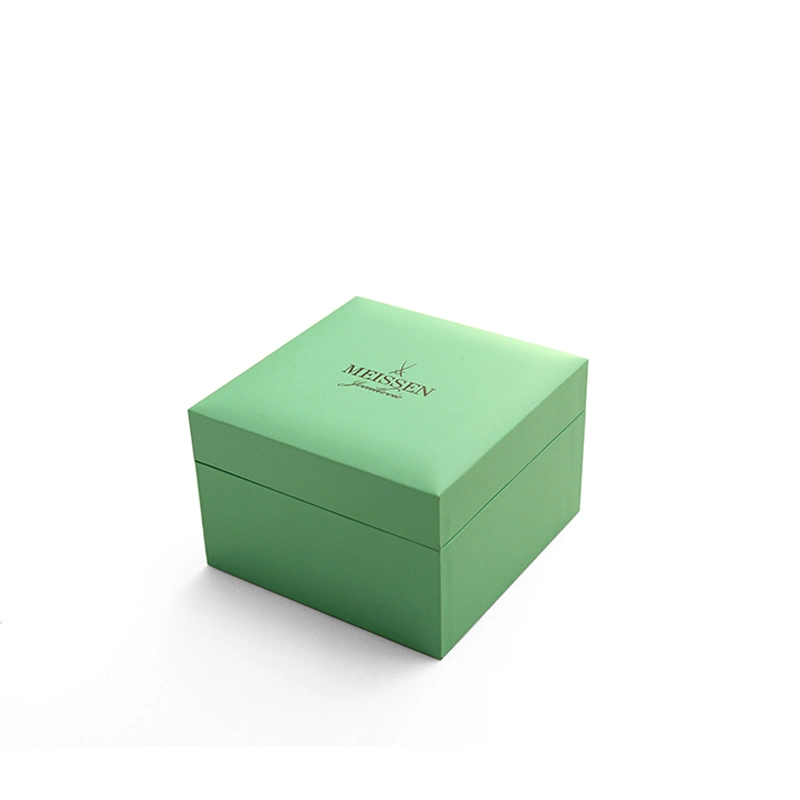 Custom Logo Printing Elegant Green Gift Paper Gift Jewelry Packaging Boxes