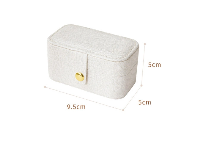 Wholesale High Quality Small Custom PU Leather Mini Travel Portable Jewellery Organizer Earrings Lipstick Rings Storage Boxes