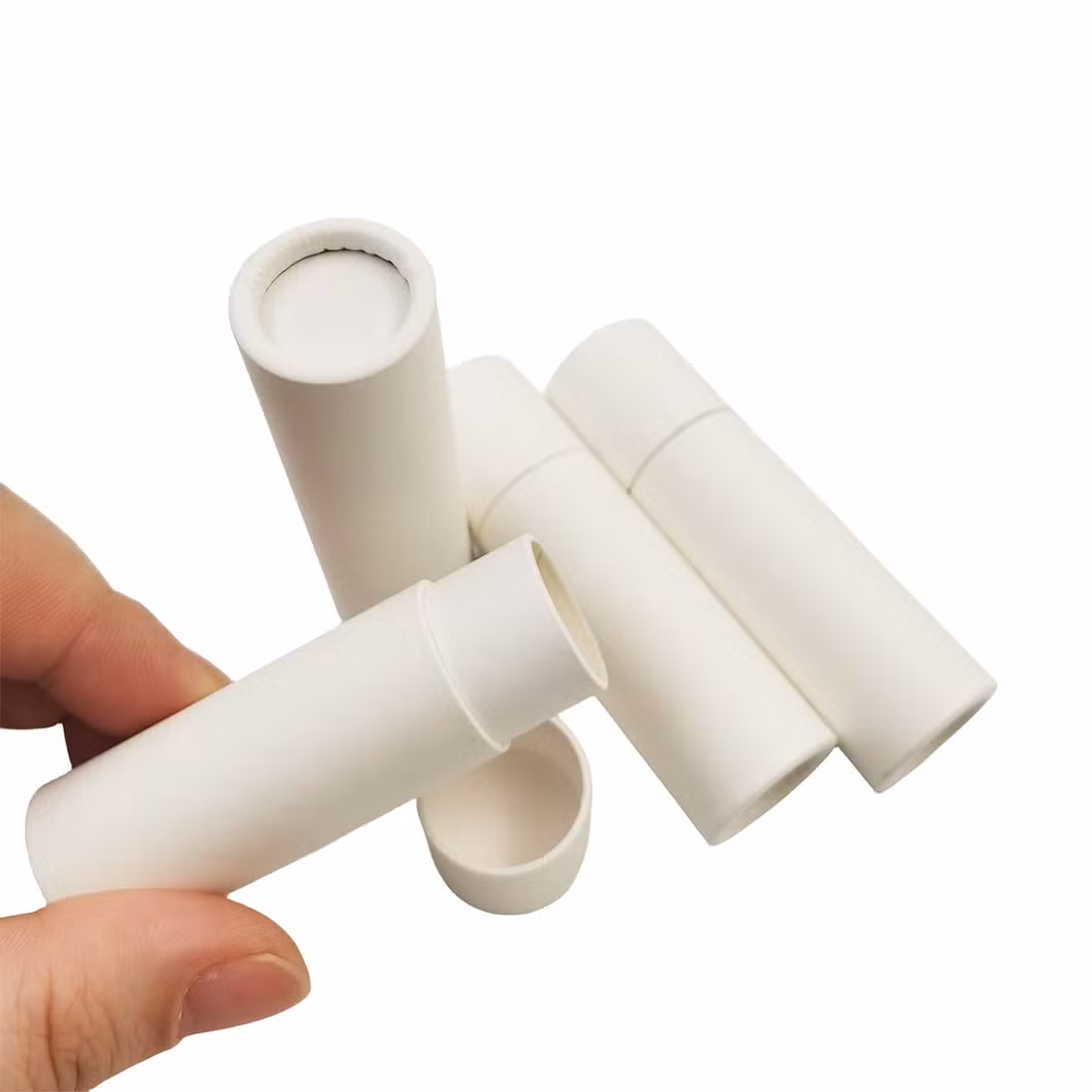 Wholesale Luxury Custom Cylinder White Paper Tube for Tea Round Paper Boxes Candle Cosmetic Paper Tube