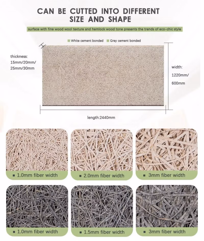 Harmony Acoustic Decorative Board Colorful Sound Absorption Material Wood Wool Wall Panels