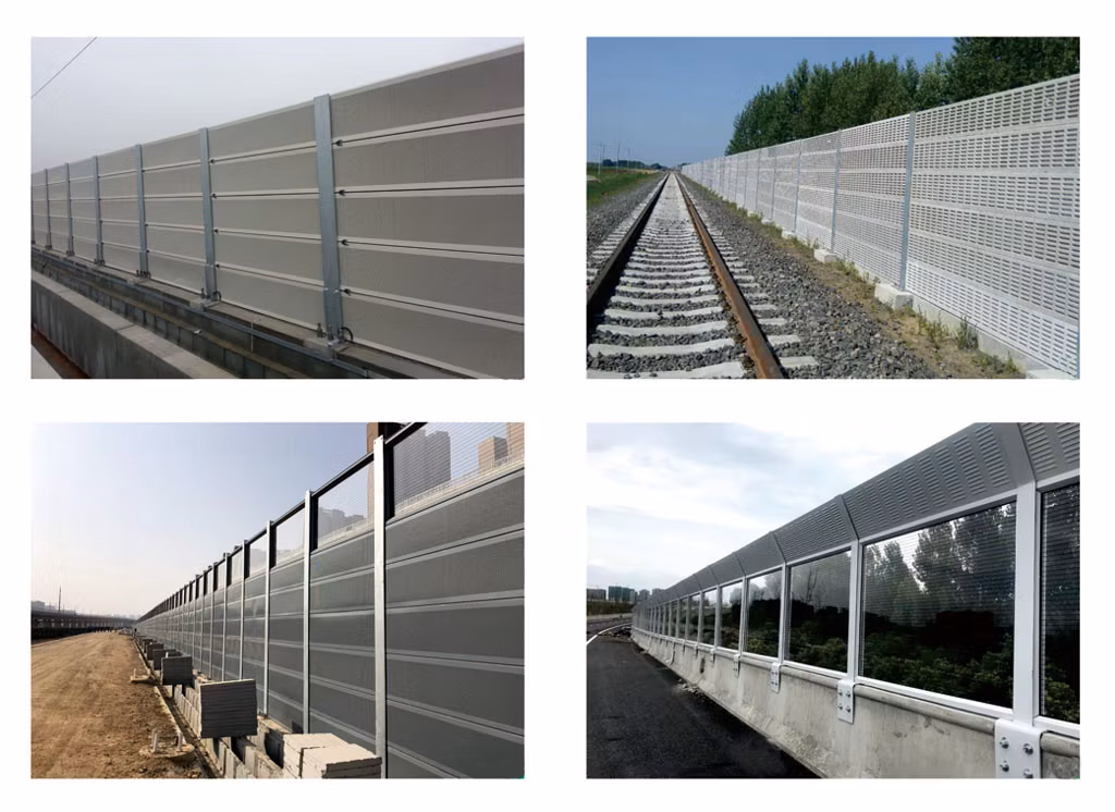 Acrylic Noise Barrier Walls Sound Proof Fencing Residential Noise Reduce Steel Panel Sound Acoustic Barrier Wall for Malaysia